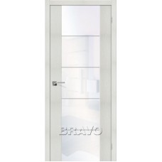 Межкомнатная дверь с Экошпоном V4 Bianco Veralinga White Waltz